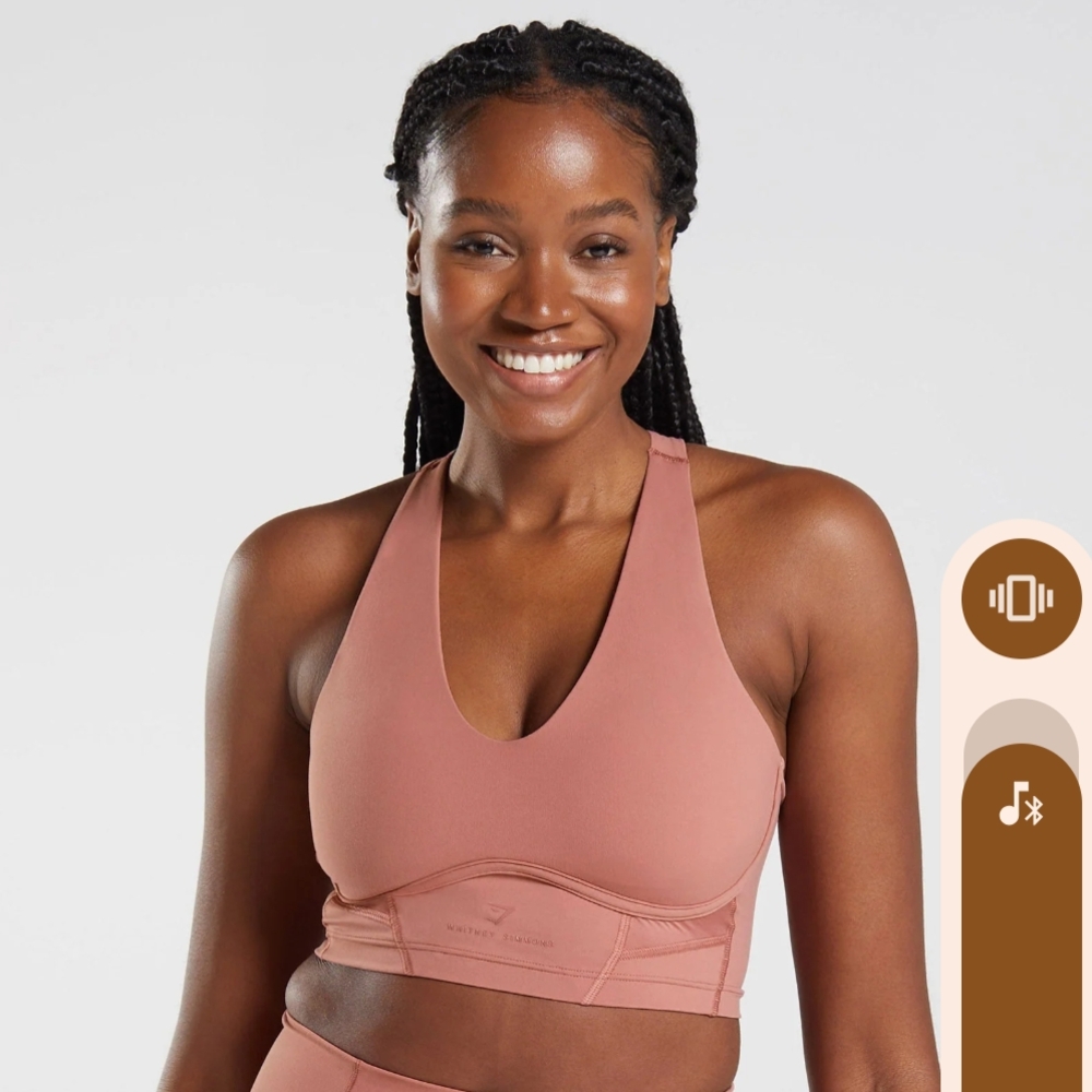 Gymshark Whitney Longline Bra Canyon Red Medium